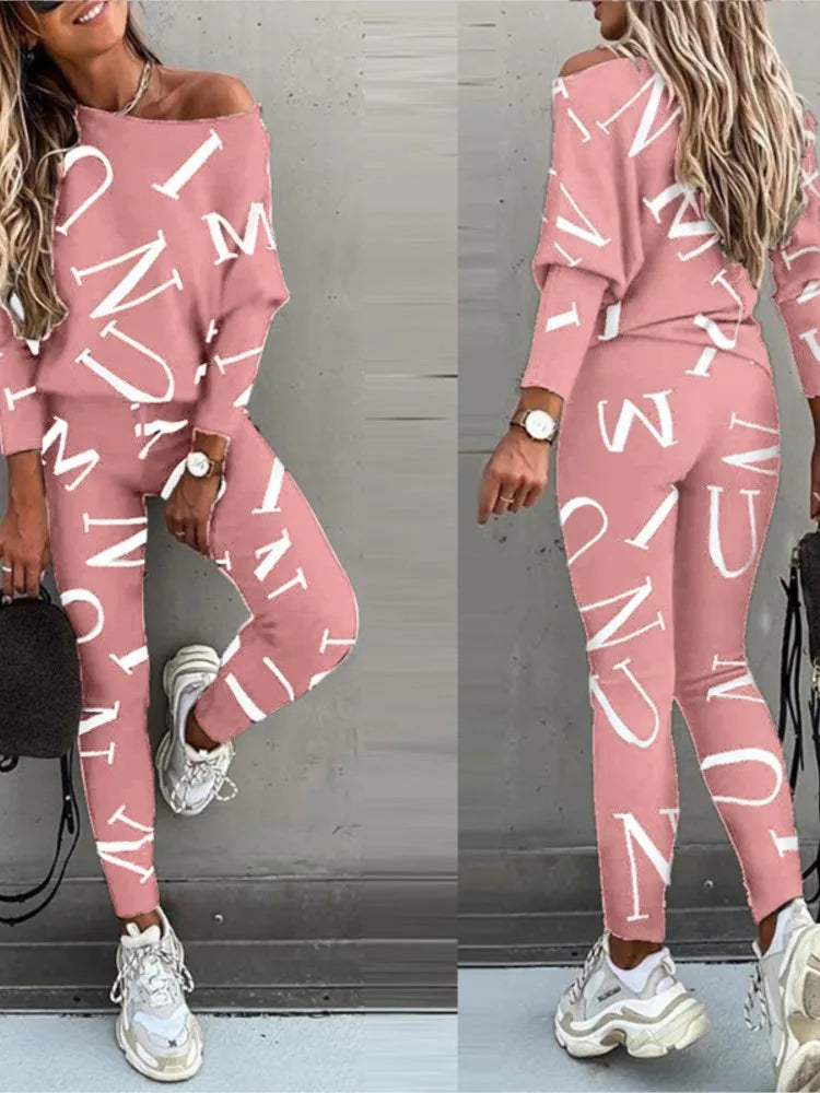 Ensemble 2 pièces pour femmes, haut et pantalon, nouvelle collection 2025