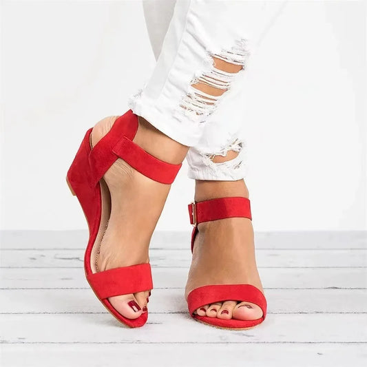 Sandales d'été pour femmes à talons compensés